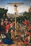Andrea Solario The Crucifixion painting